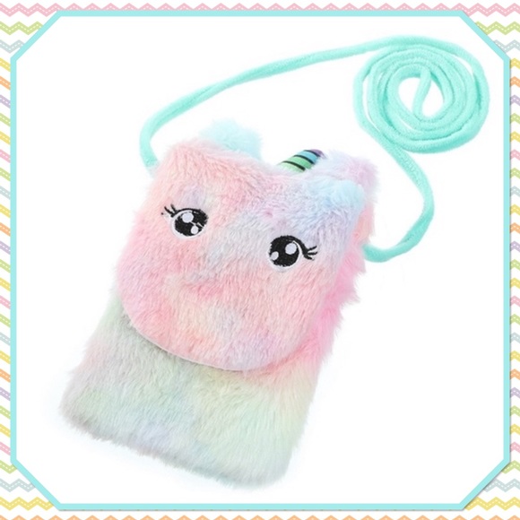 🦄New🦄Unicorn Plush Crossbody Shoulder Bag🦄 - Picture 3 of 8